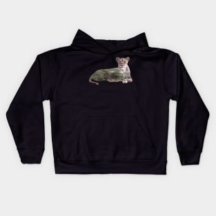 Lioness - double exposure - Africa Kids Hoodie